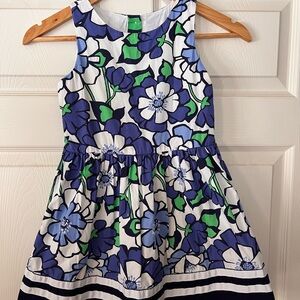 Gymboree Blue and Green Floral Dress